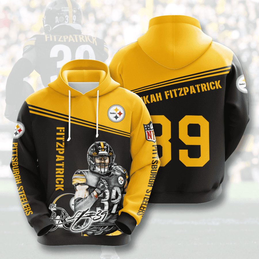 Pittsburgh Steelers Minkah Fitzpatrick 3D All Over Print Hoodie, Zip Hoodie