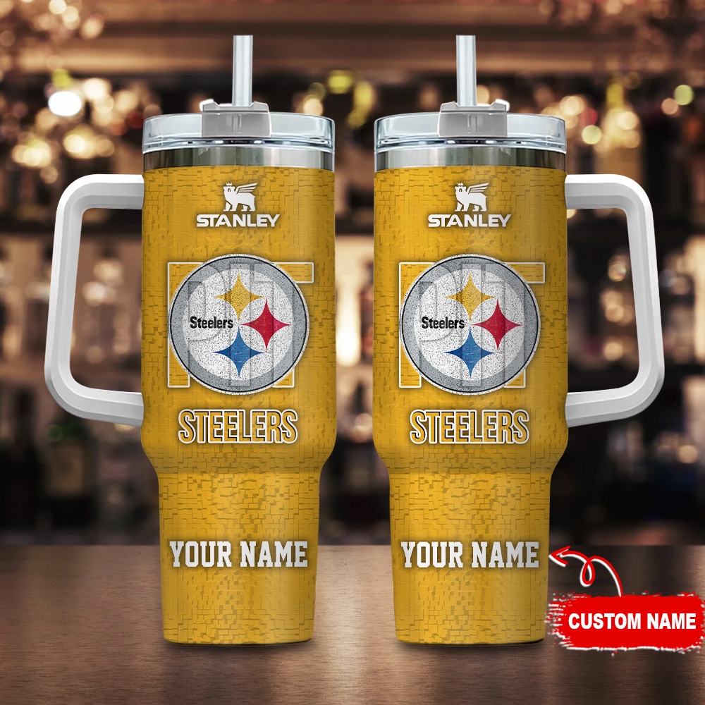 Pittsburgh Steelers NFL 3D Logo Custom Stanley Cup 40 oz 30 oz Tumbler With HandleTVC2301109