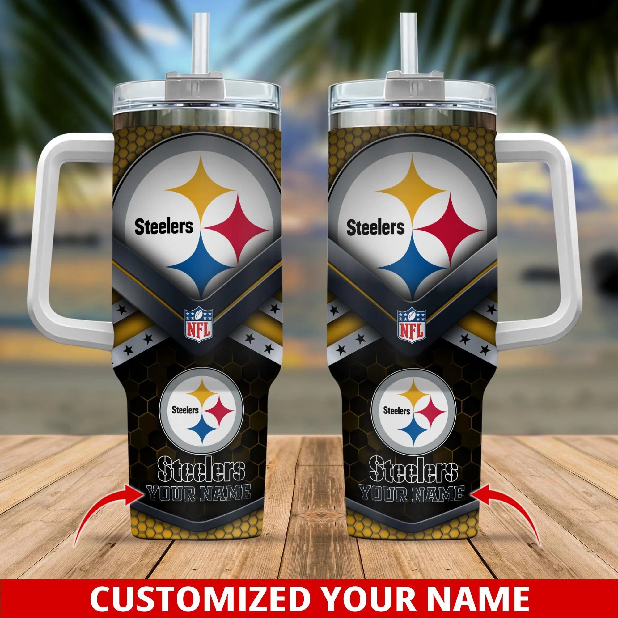 Pittsburgh Steelers NFL Custom Stanley Cup 40 oz 30 oz Tumbler With HandleTVC2301192