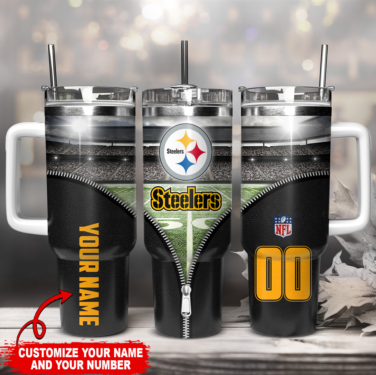Pittsburgh Steelers NFL Custom Stanley Cup 40 oz 30 oz Tumbler With HandleTVC230140
