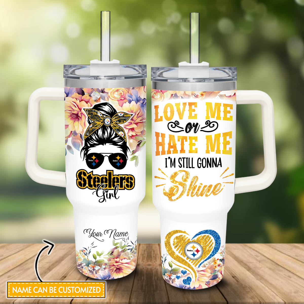Pittsburgh Steelers NFL Custom Stanley Cup 40 oz 30 oz Tumbler With HandleTVC2301810