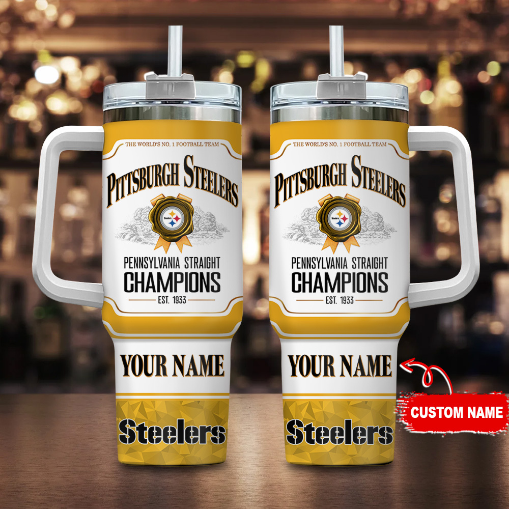 Pittsburgh Steelers NFL Jim Beam Custom Stanley Cup 40 oz 30 oz Tumbler With HandleTVC230126
