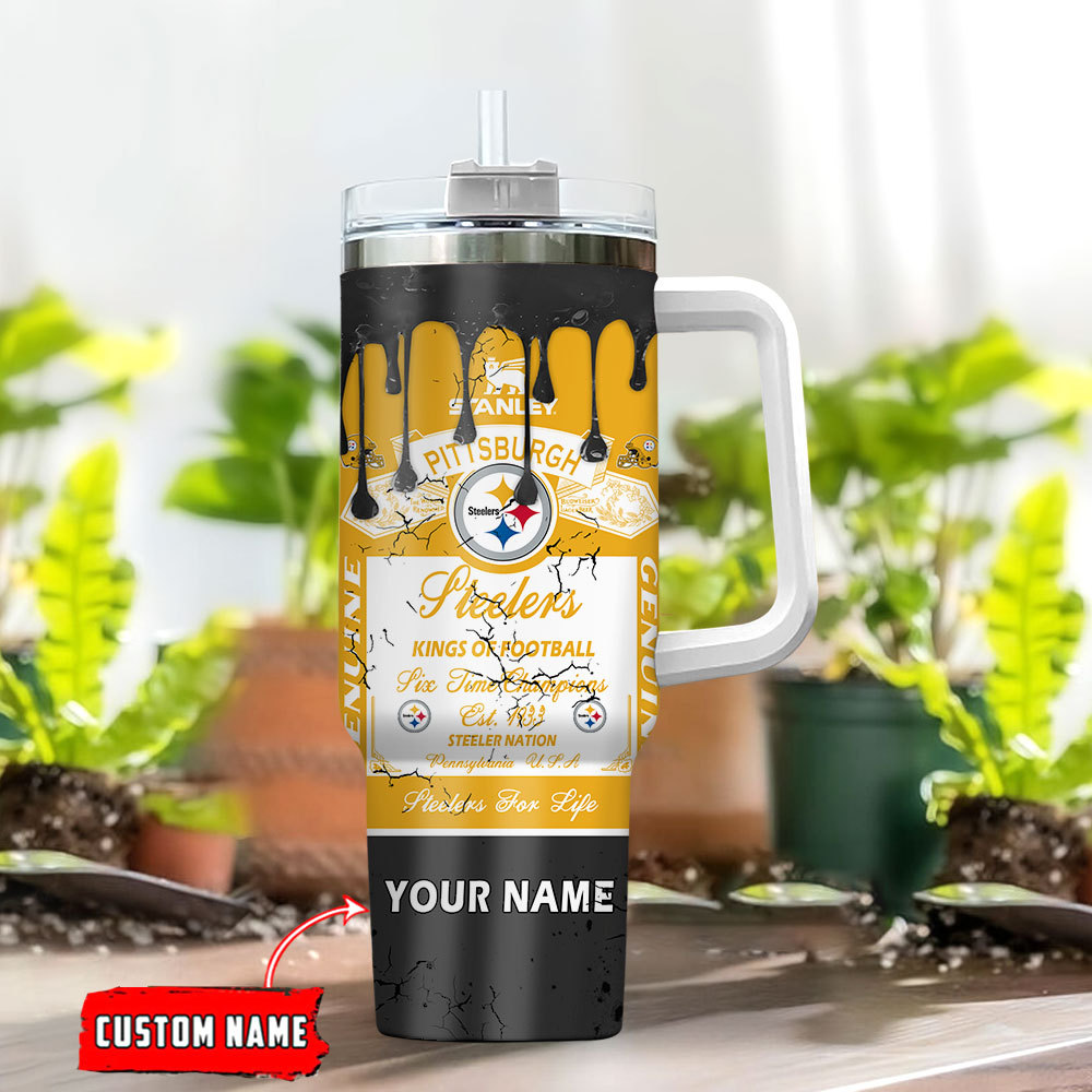 Pittsburgh Steelers NFL Kings Of Football Custom Stanley Cup 40 oz 30 oz Tumbler With HandleTVC230155