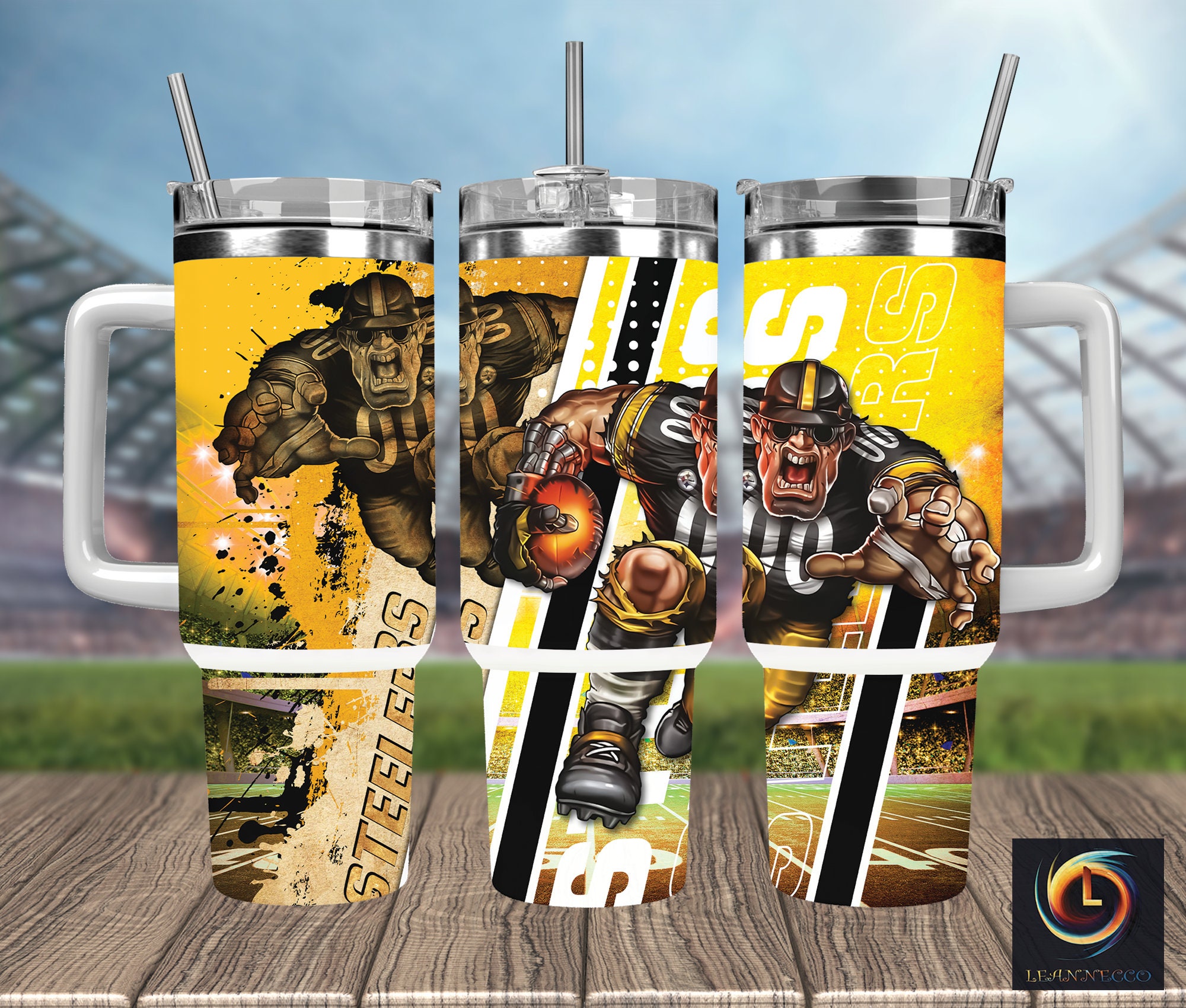 Pittsburgh Steelers NFL Mascot Custom Stanley Cup 40 oz 30 oz Tumbler With HandleTVC2301987