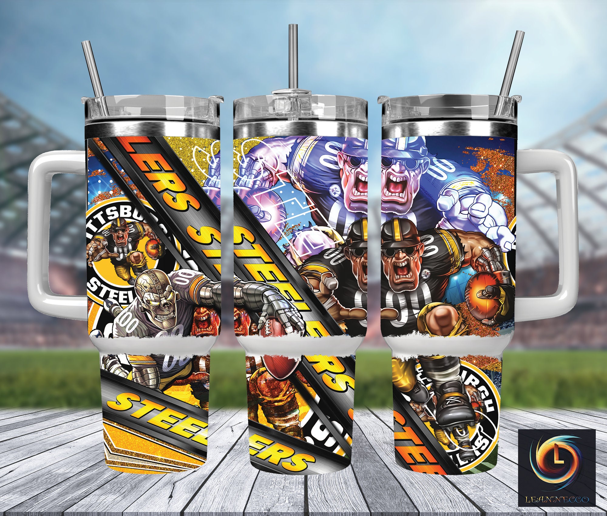 Pittsburgh Steelers NFL Mascot Custom Stanley Cup 40 oz 30 oz Tumbler With HandleTVC2301989