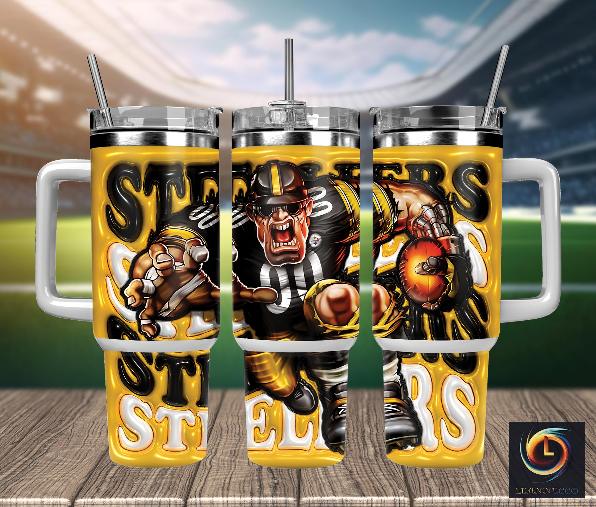 Pittsburgh Steelers NFL Mascot Custom Stanley Cup 40 oz 30 oz Tumbler With HandleTVC2301989