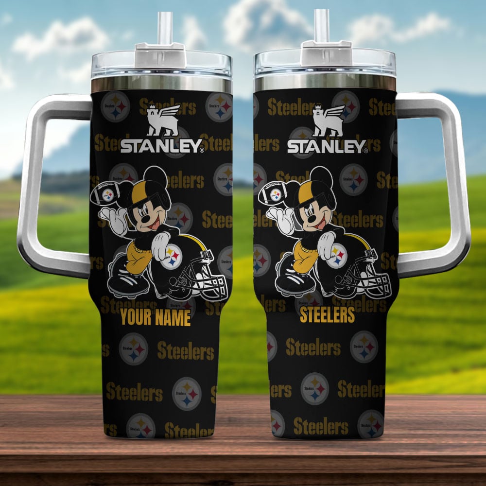 Pittsburgh Steelers NFL Mickey Mouse Custom Stanley Cup 40 oz 30 oz Tumbler With HandleTVC230139