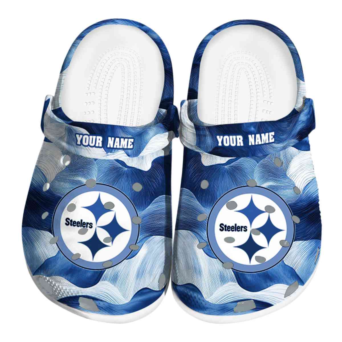 Pittsburgh Steelers NFL Sport Crocs Crocband Clogs Shoes Comfortable For Men Women and Kids