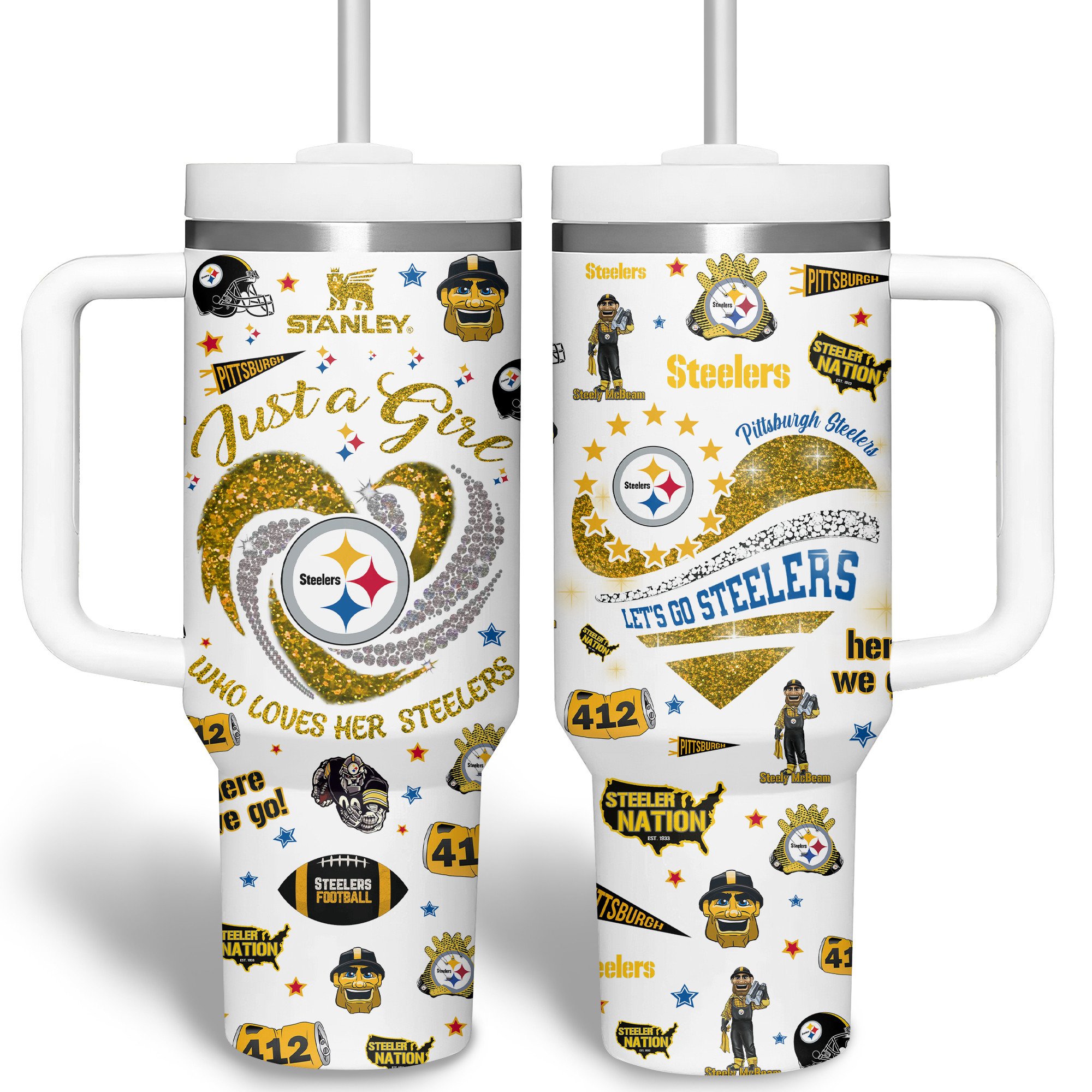 Pittsburgh Steelers NFL Sports Custom Stanley Cup 40 oz 30 oz Tumbler With HandleTVC2301311 - Image 6