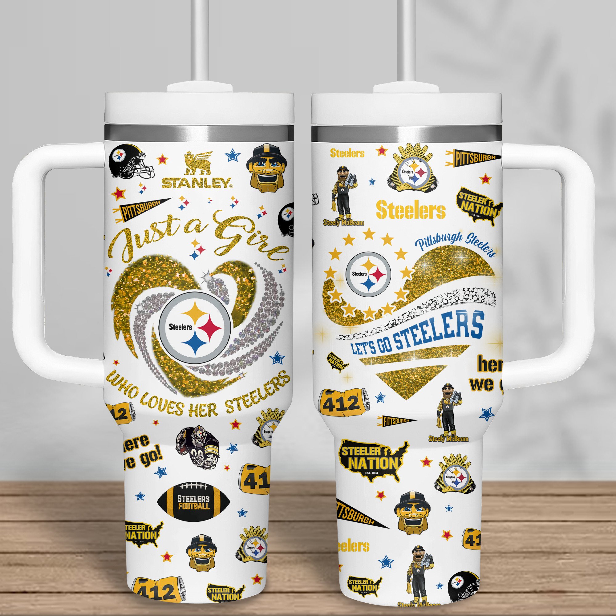 Pittsburgh Steelers NFL Sports Custom Stanley Cup 40 oz 30 oz Tumbler With HandleTVC2301311 - Image 5