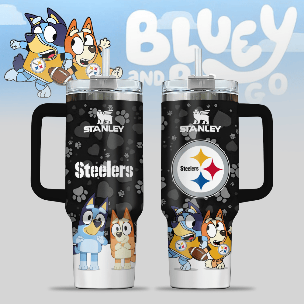 Pittsburgh Steelers NFL x Bluey Custom Stanley Cup 40 oz 30 oz Tumbler With HandleTVC2301124