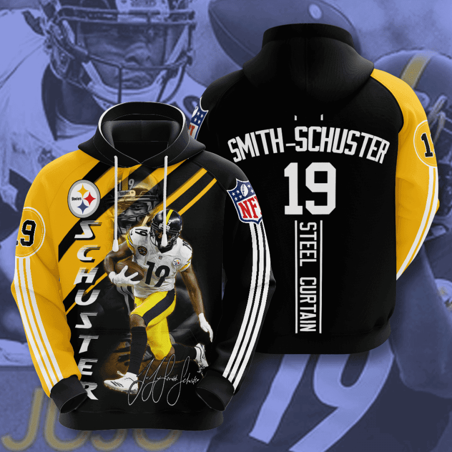 Pittsburgh Steelers Smith Schuster 3D All Over Print Hoodie, Zip Hoodie