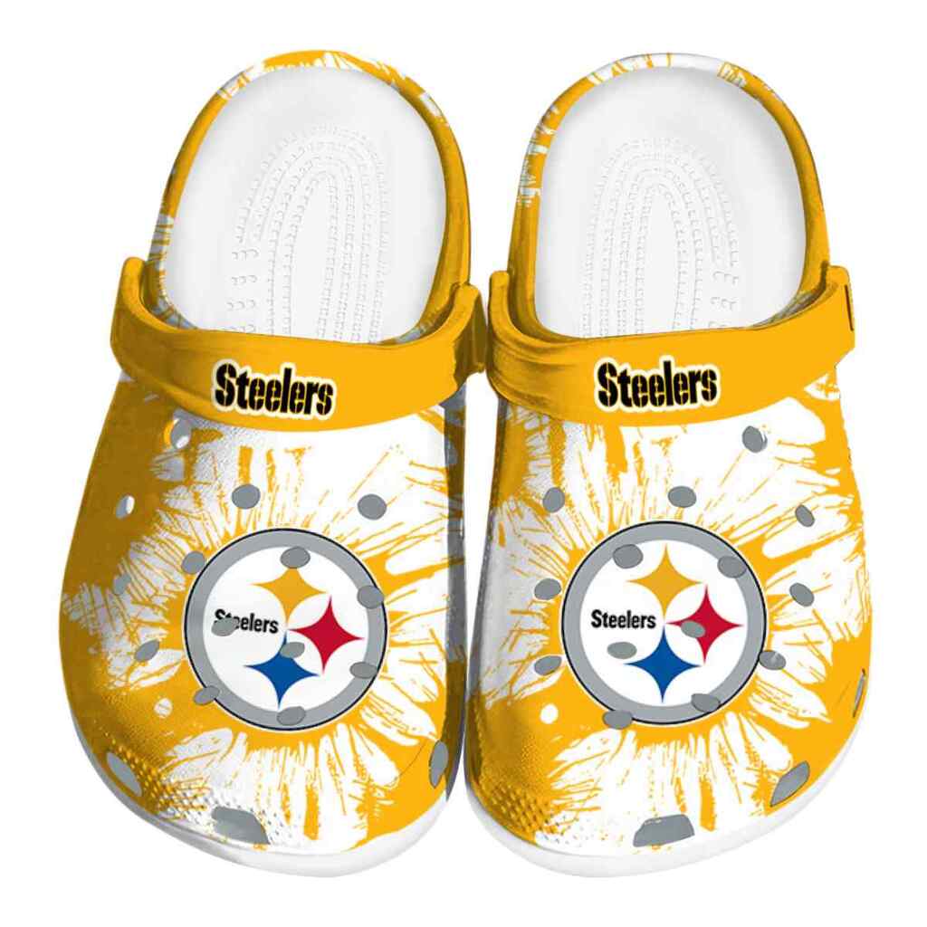 Pittsburgh Steelers Splatter Graphics ClogTVC180152