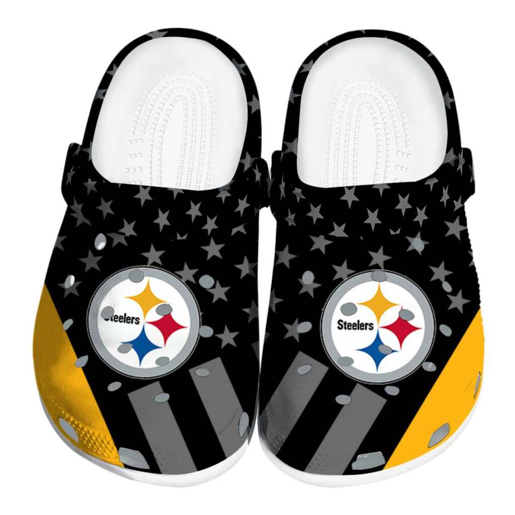 Pittsburgh Steelers Stellar Stripes Theme ClogTVC180154