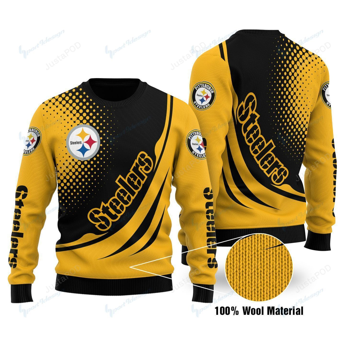 Pittsburgh Steelers Ugly Christmas Sweater Adult 3D Funny Matching for family