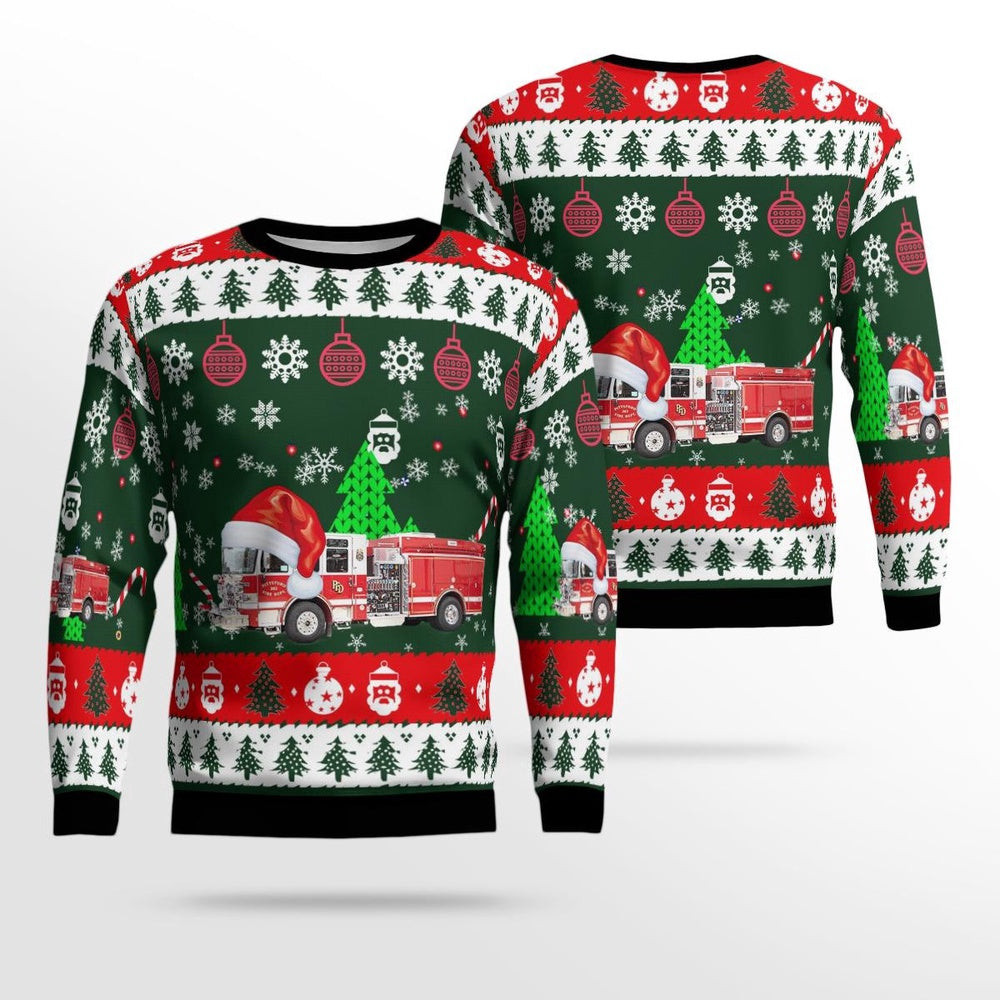 Pittsford New York Pittsford Fire District AOP Ugly Sweater Unisex Christmas Gift