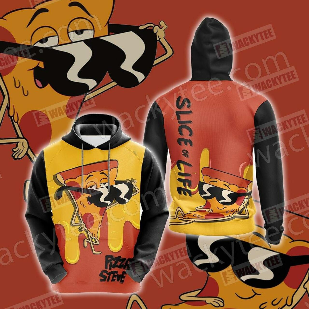 Pizza Slice Of Life Unisex 3D All Over Print Hoodie, Zip Hoodie