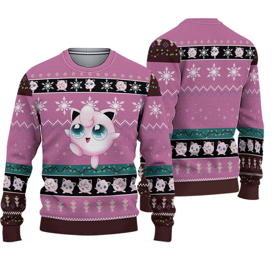 PKM Jigglypuff Christmas Ugly Sweater