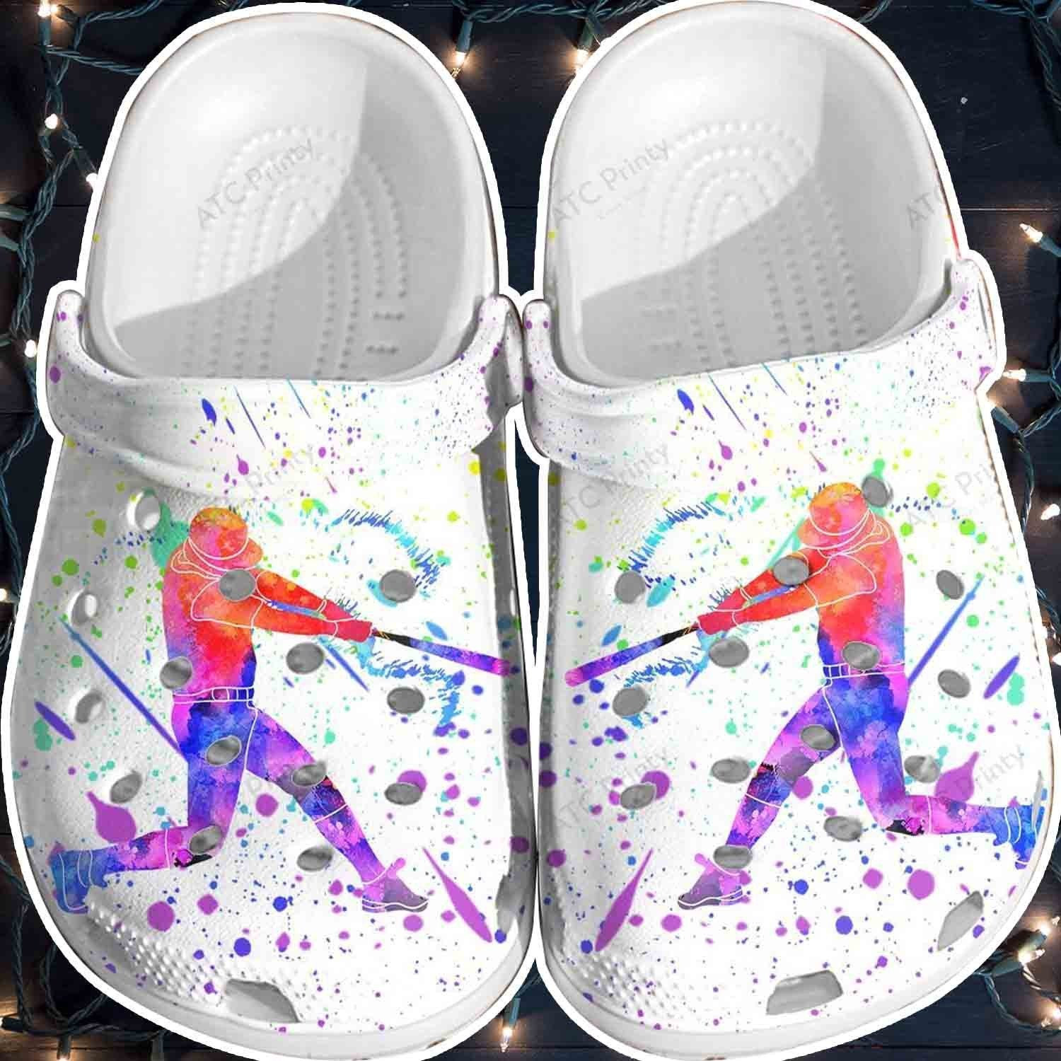 Play Baseball Sport Shoes Crocbland Clogs Gifts For Father Day