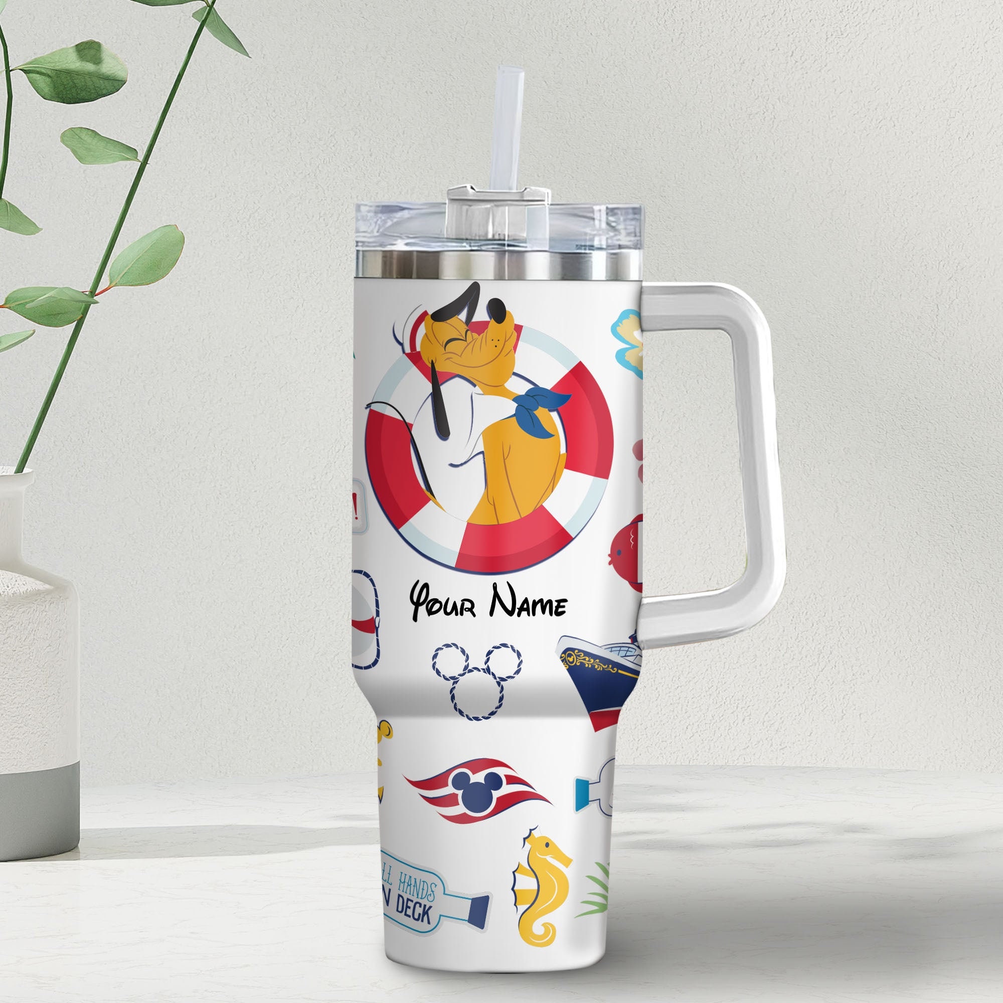 Pluto Disney Cartoon Custom Stanley Cup 40 oz 30 oz Tumbler With HandleTVC2301981