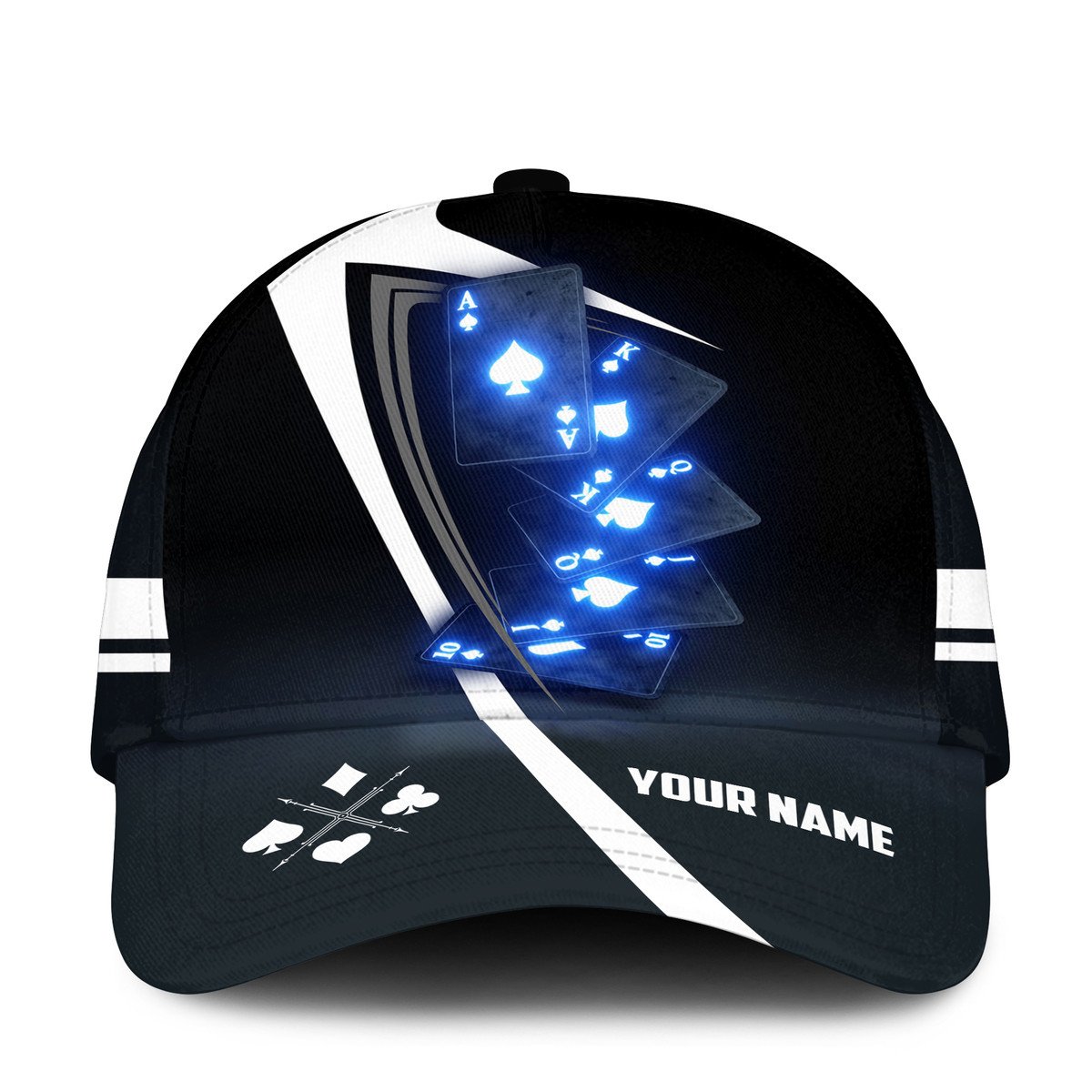 Pocker 3D All Over Printed Classic Cap, Personalized Name Poker Hat, Gift For Pocker Trucker Hats Custom Hats Gifts For Men & Women