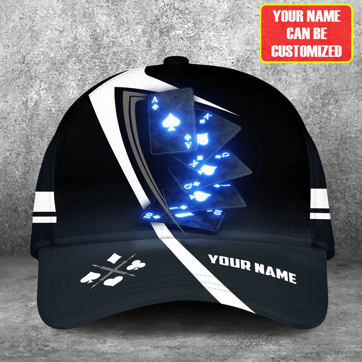 Pocker 3D All Over Printed Classic Cap, Personalized Name Poker Hat, Gift For Pocker Trucker Hats Custom Hats Gifts For Men & Women