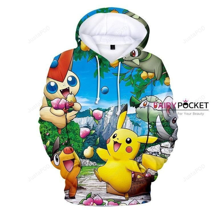 Pokemon 3D All Over Print Hoodie, Zip Hoodie