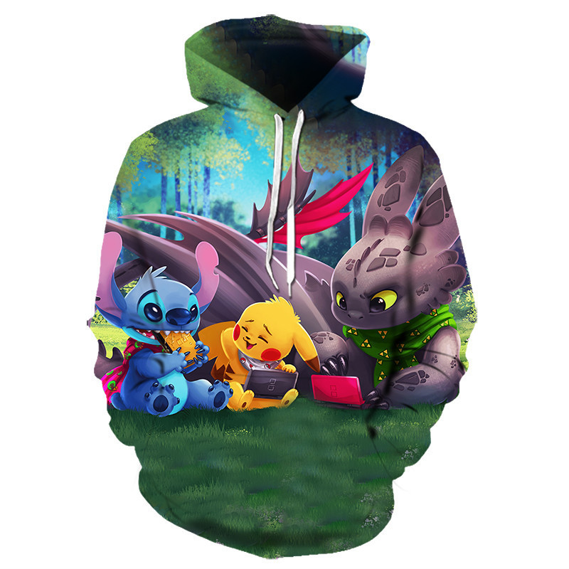 Pokemon 3D All Over Print Hoodie, Zip Hoodie