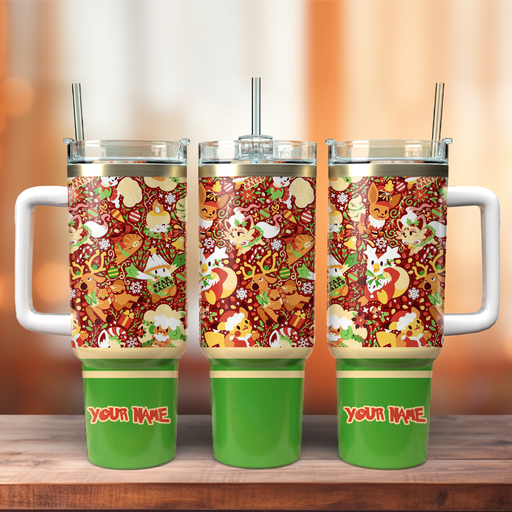 Pokemon Anime Christmas Custom Stanley Cup 40 oz 30 oz Tumbler With HandleTVC2301404