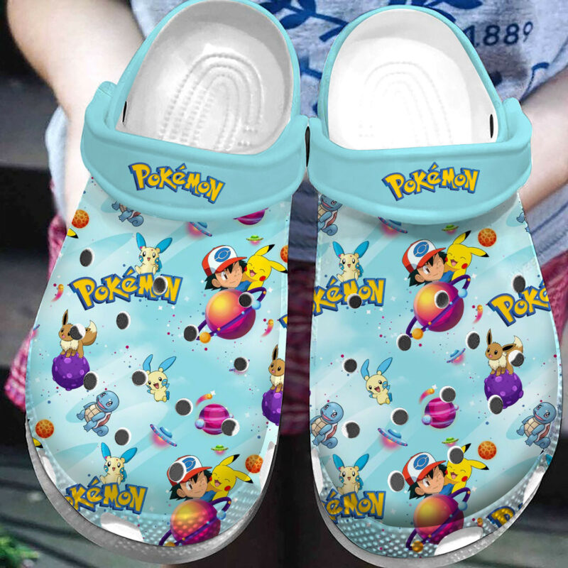 Pokemon Anime Crocs Crocband Clogs Shoes Comfortable For Men Women and Kids