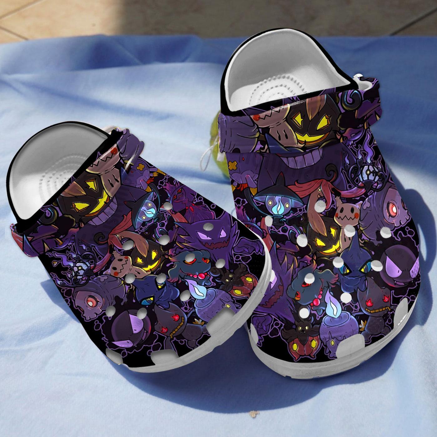 Pokemon Anime Crocs Crocband Clogs Shoes Comfortable For Men Women and Kids