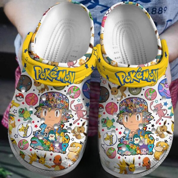 Pokemon Anime Crocs Crocband Clogs Shoes Comfortable For Men Women and Kids