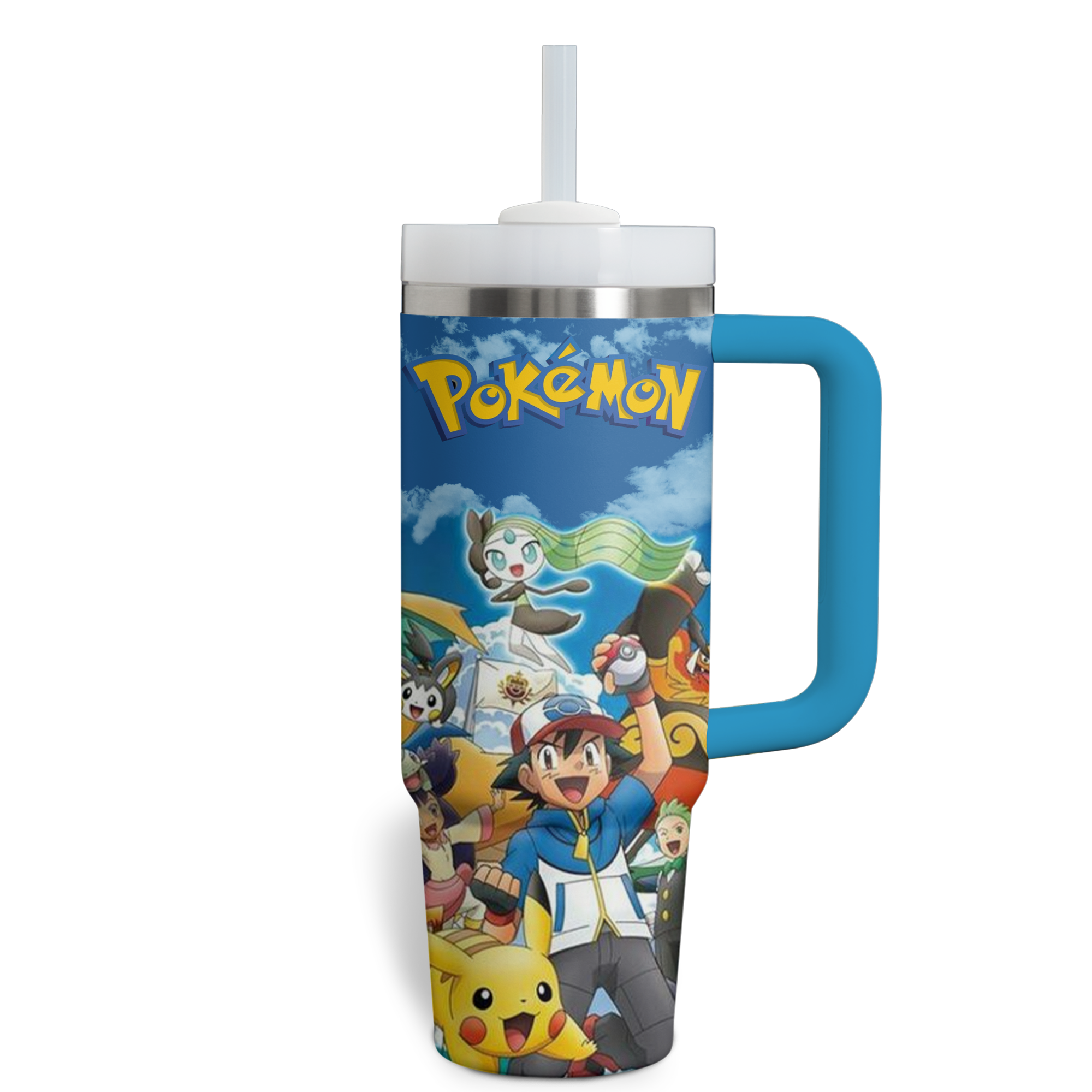 Pokemon Anime Custom Stanley Cup 40 oz 30 oz Tumbler With HandleTVC2301522 - Image 2