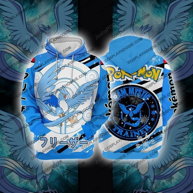 Pokemon Articuno Cosplay 3D All Over Print Hoodie, Zip Hoodie