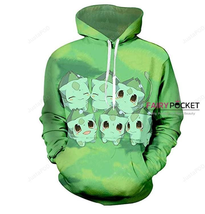 Pokemon Bulbasaur 3D All Over Print Hoodie, Zip Hoodie