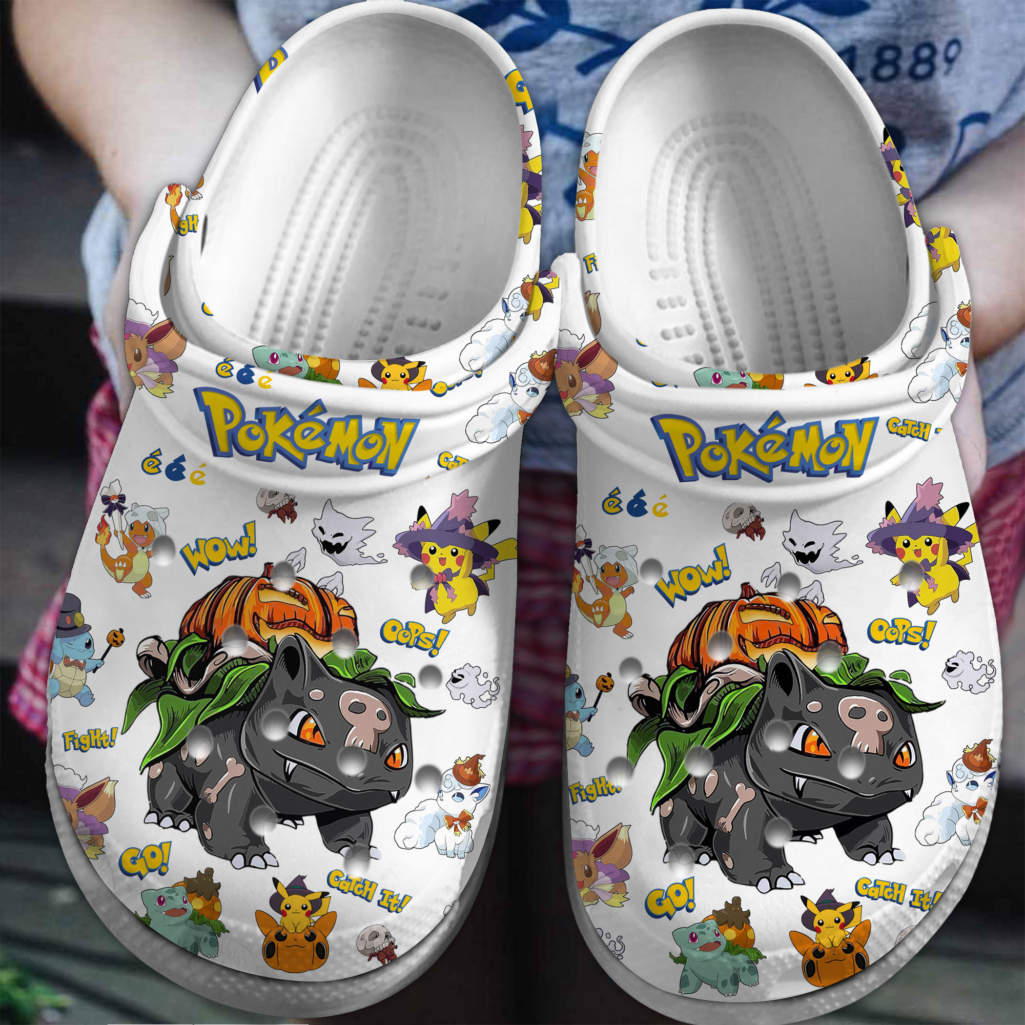 Pokemon Cartoon Crocs Crocband Clogs Shoes Comfortable For Men Women and Kids