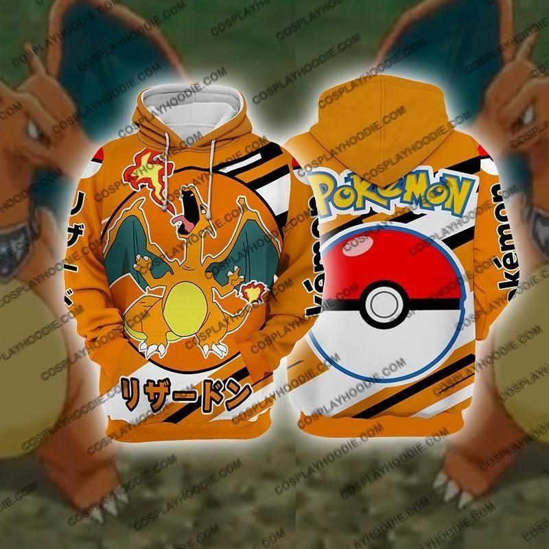 Pokemon Charizaword Cosplay 3D All Over Print Hoodie, Zip Hoodie