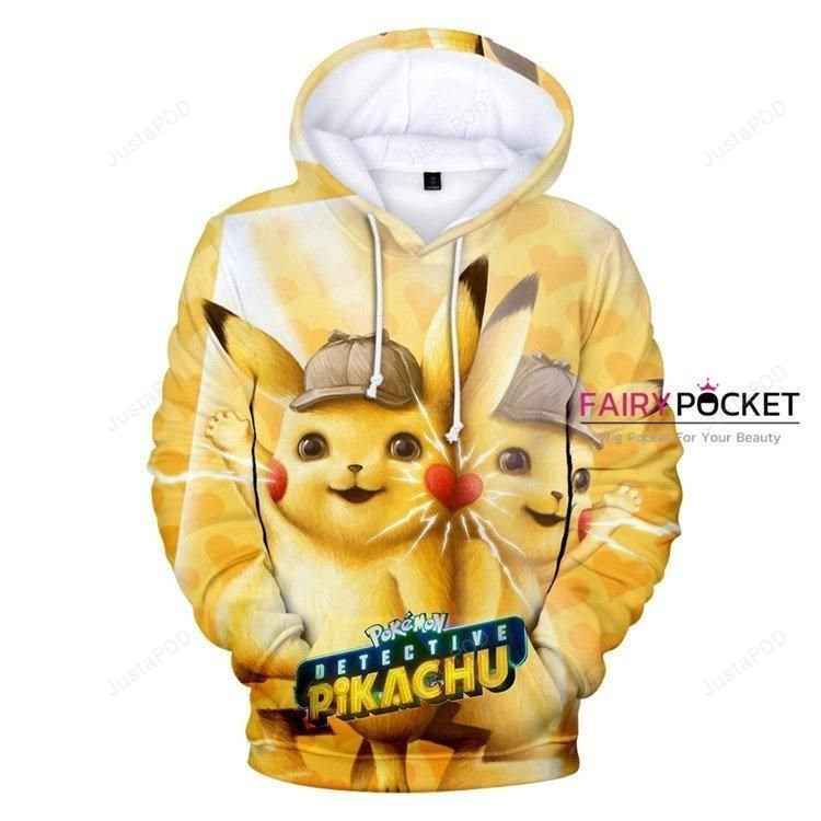 Pokemon Detective Pikachu 3D All Over Print Hoodie, Zip Hoodie