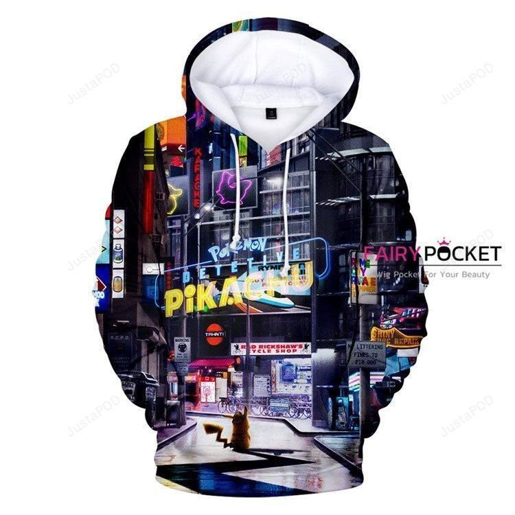 Pokemon Detective Pikachu 3D All Over Print Hoodie, Zip Hoodie