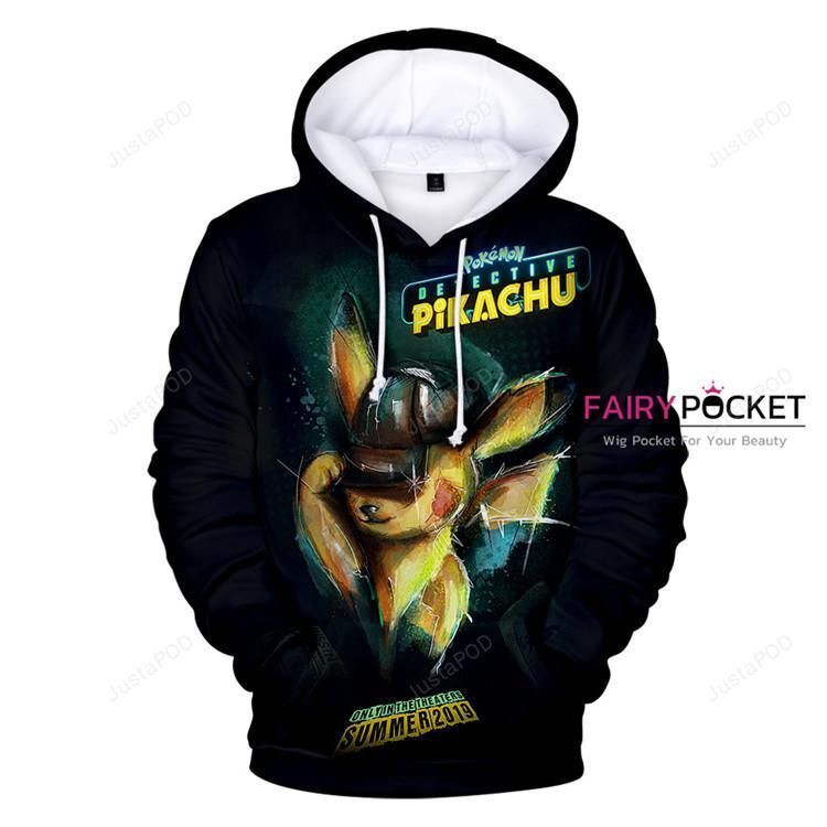 Pokemon Detective Pikachu 3D All Over Print Hoodie, Zip Hoodie