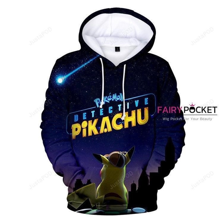 Pokemon Detective Pikachu 3D All Over Print Hoodie, Zip Hoodie