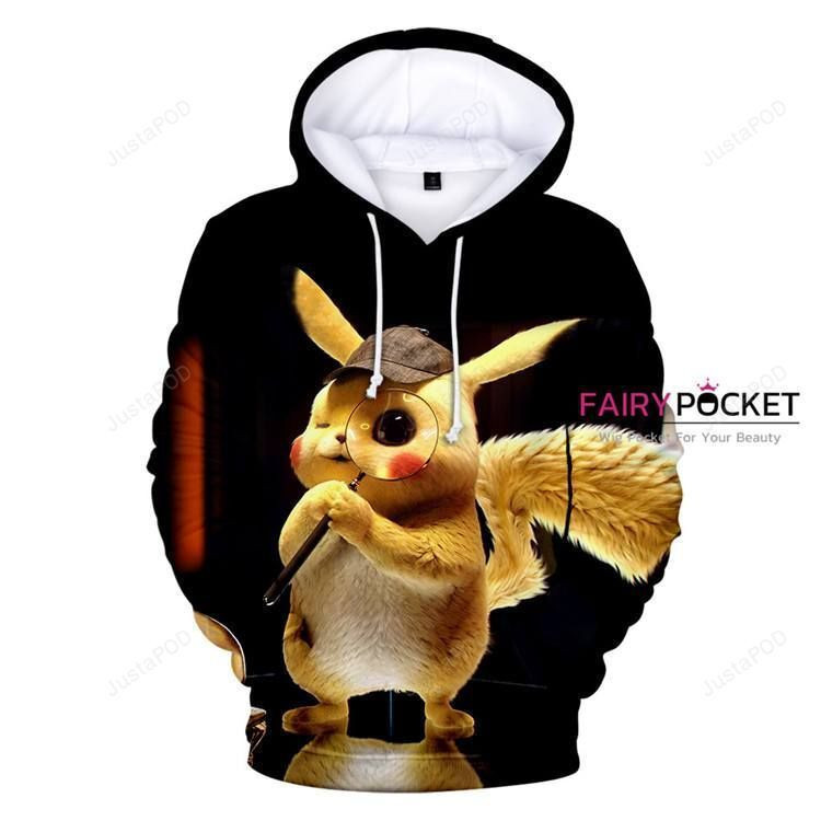 Pokemon Detective Pikachu 3D All Over Print Hoodie, Zip Hoodie