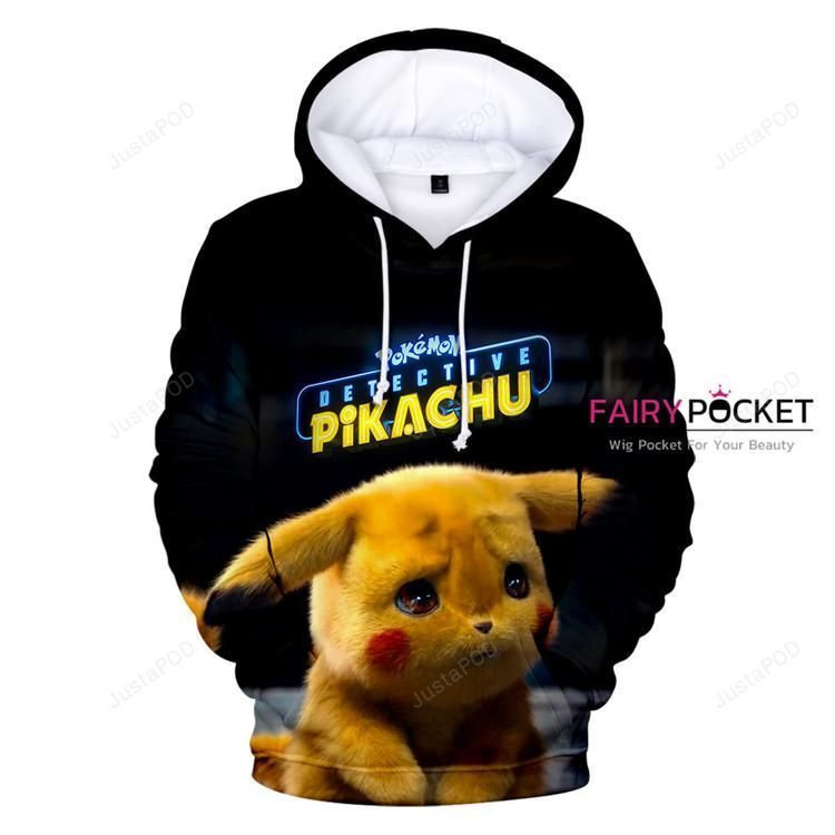 Pokemon Detective Pikachu 3D All Over Print Hoodie, Zip Hoodie