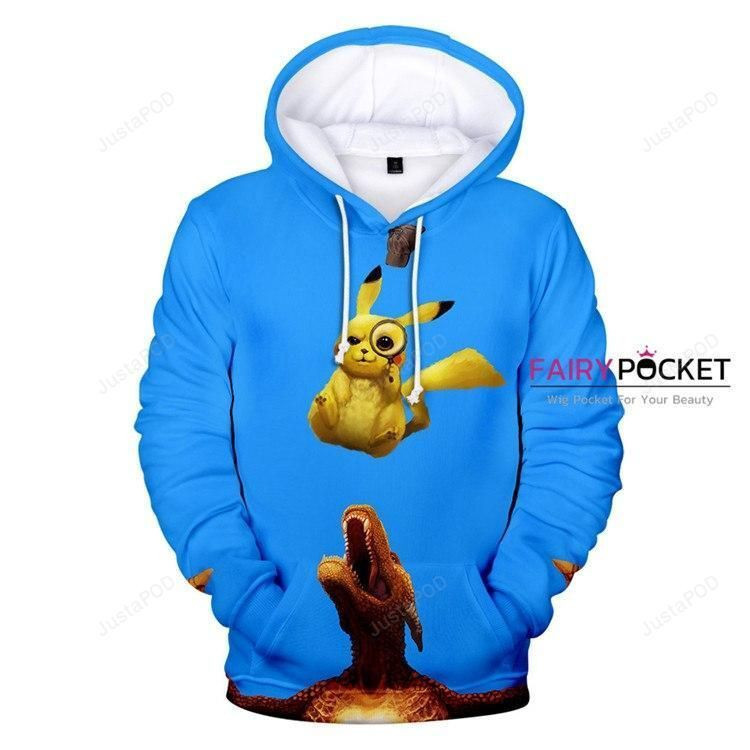 Pokemon Detective Pikachu 3D All Over Print Hoodie, Zip Hoodie