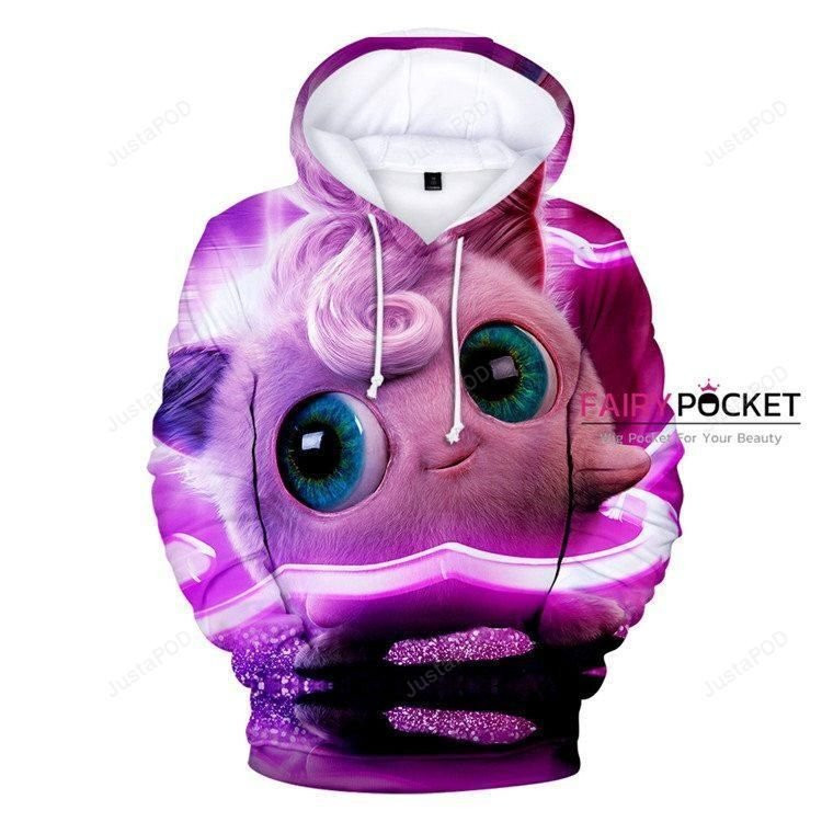 Pokemon Detective Pikachu Clefairy 3D All Over Print Hoodie, Zip Hoodie