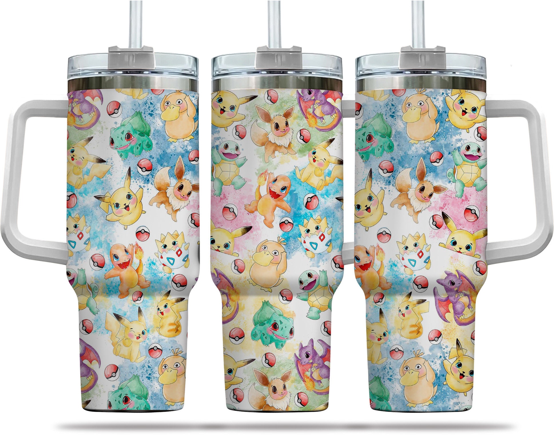 Pokemon Games Custom Stanley Cup 40 oz 30 oz Tumbler With HandleTVC2301973