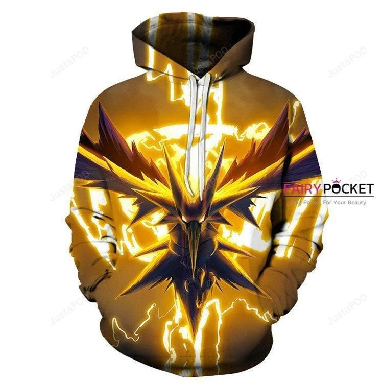 Pokemon Gold 3D All Over Print Hoodie, Zip Hoodie