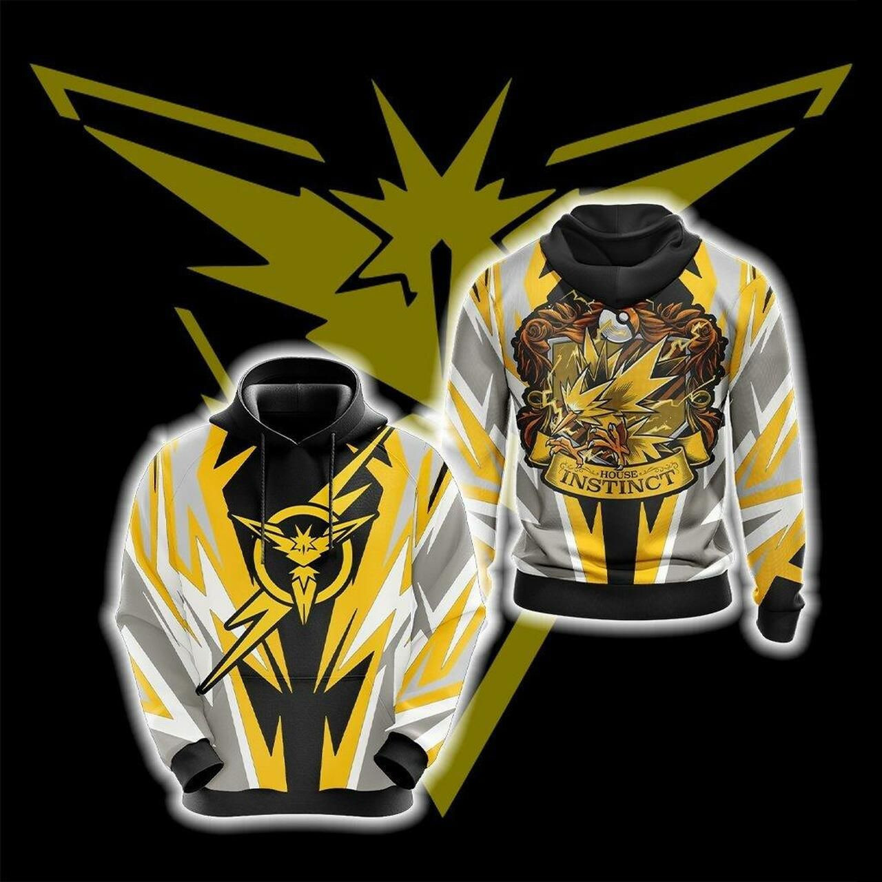 Pokemon - House Instinct Unisex 3D All Over Print Hoodie, Zip Hoodie