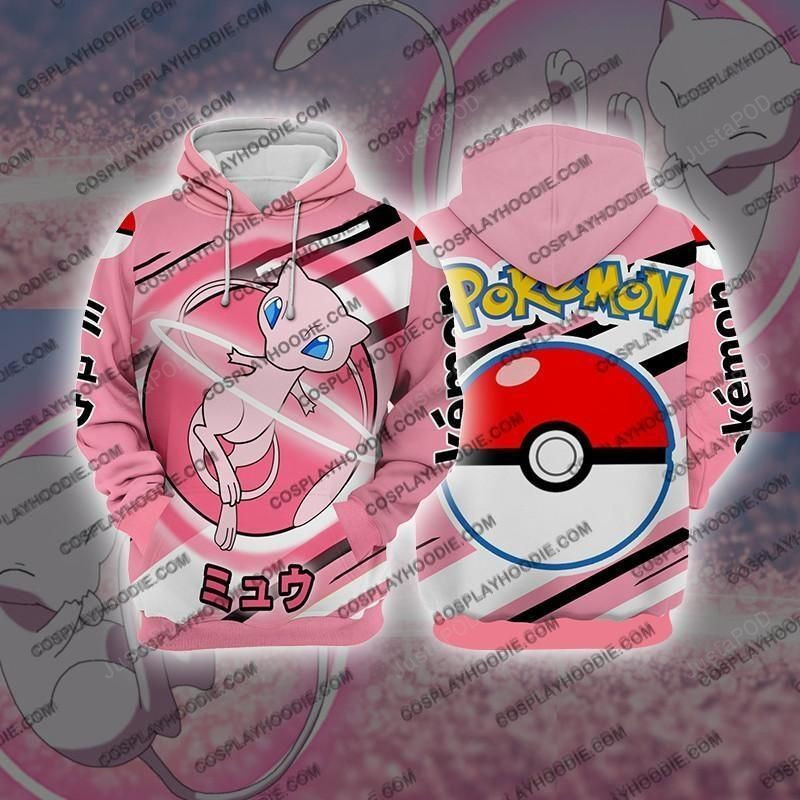 Pokemon Mew Cosplay 3D All Over Print Hoodie, Zip Hoodie