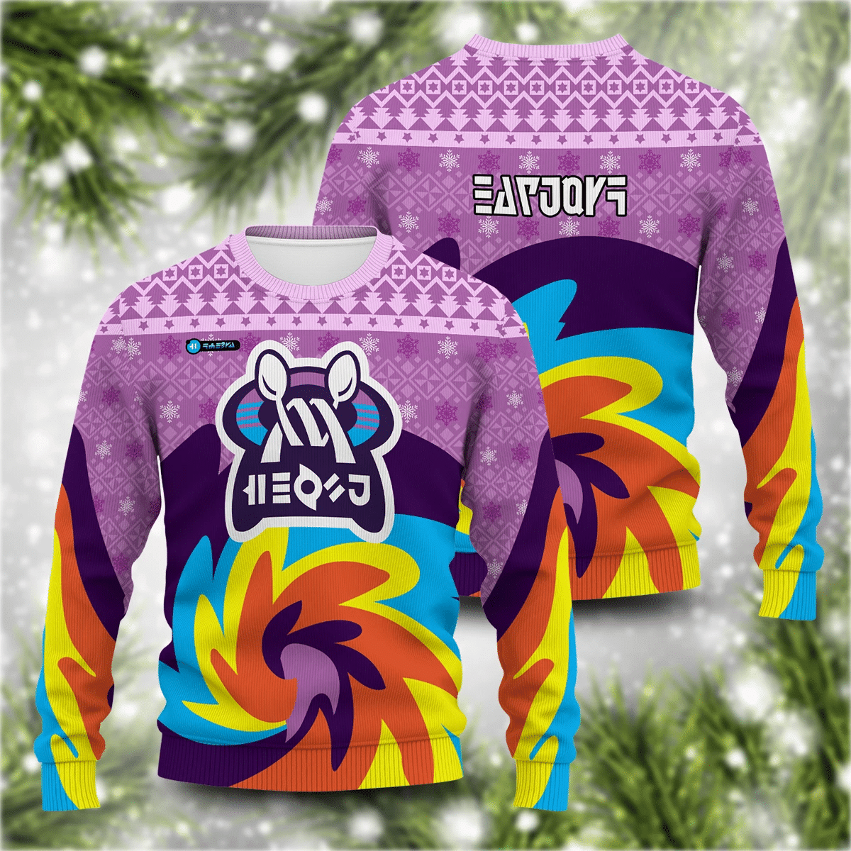 Pokemon Psychic Uniform Ugly Christmas Sweater Adult 3D Funny Matching for family - Image 2